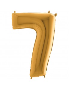 Balão Número 7 Dourado